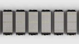 Close-up of battery parts.